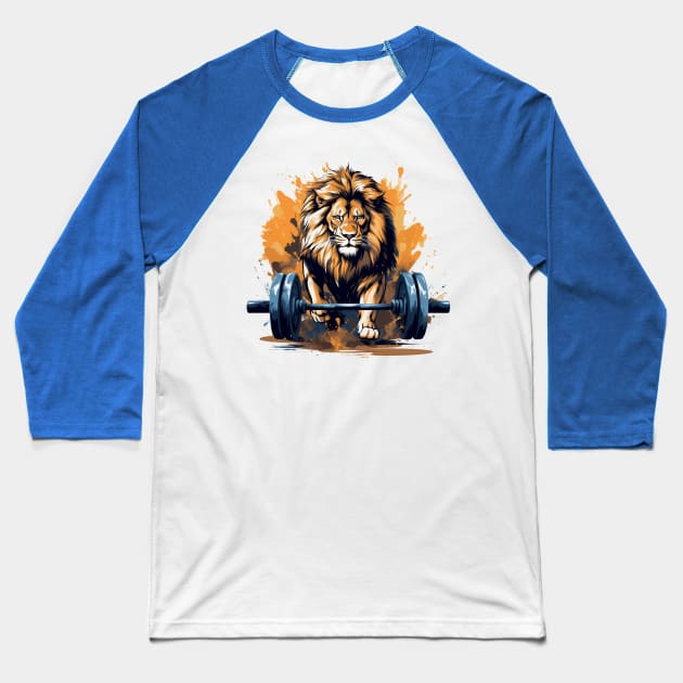 lion Baseball T-Shirt by weirdesigns